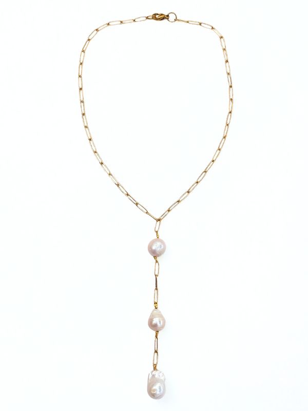 Pearl Tie Necklace