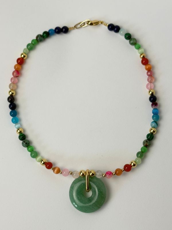 Rainbow Stone Necklace