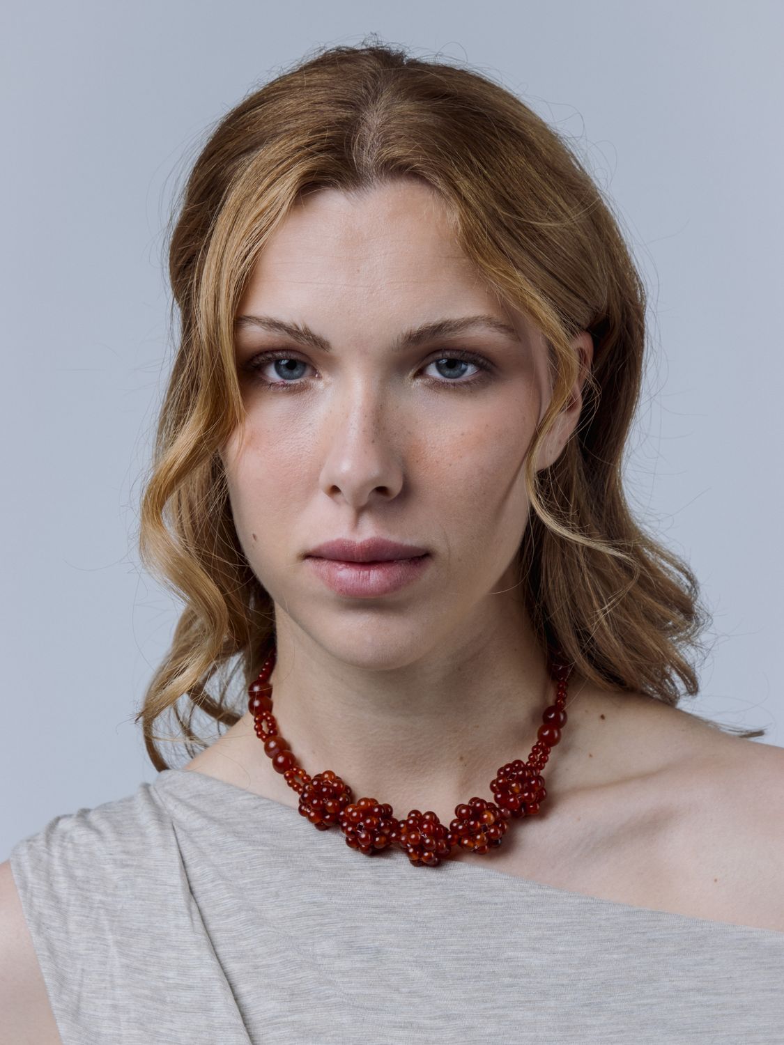 Dots Necklace in Carnelian
