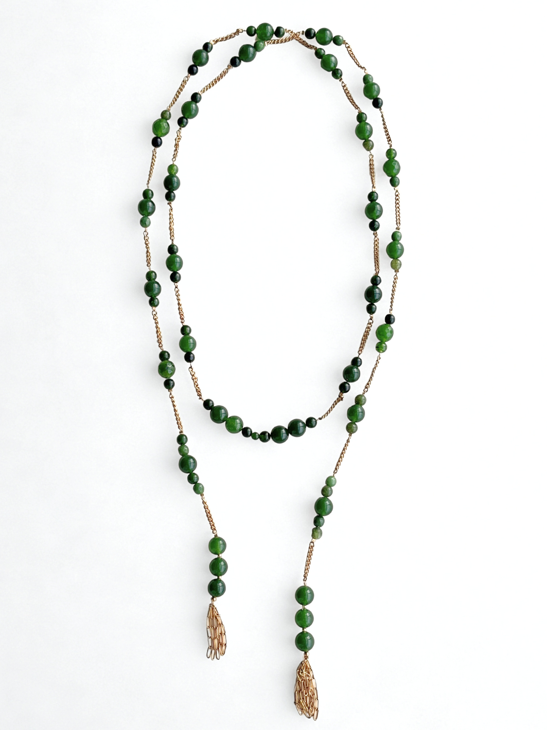 Nodus Necklace Green Jade
