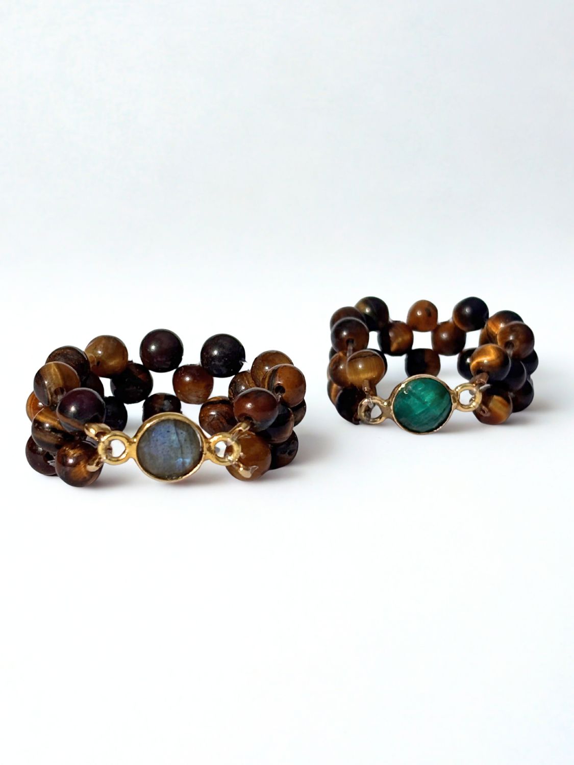 Set Wild Roots Beaded Rings