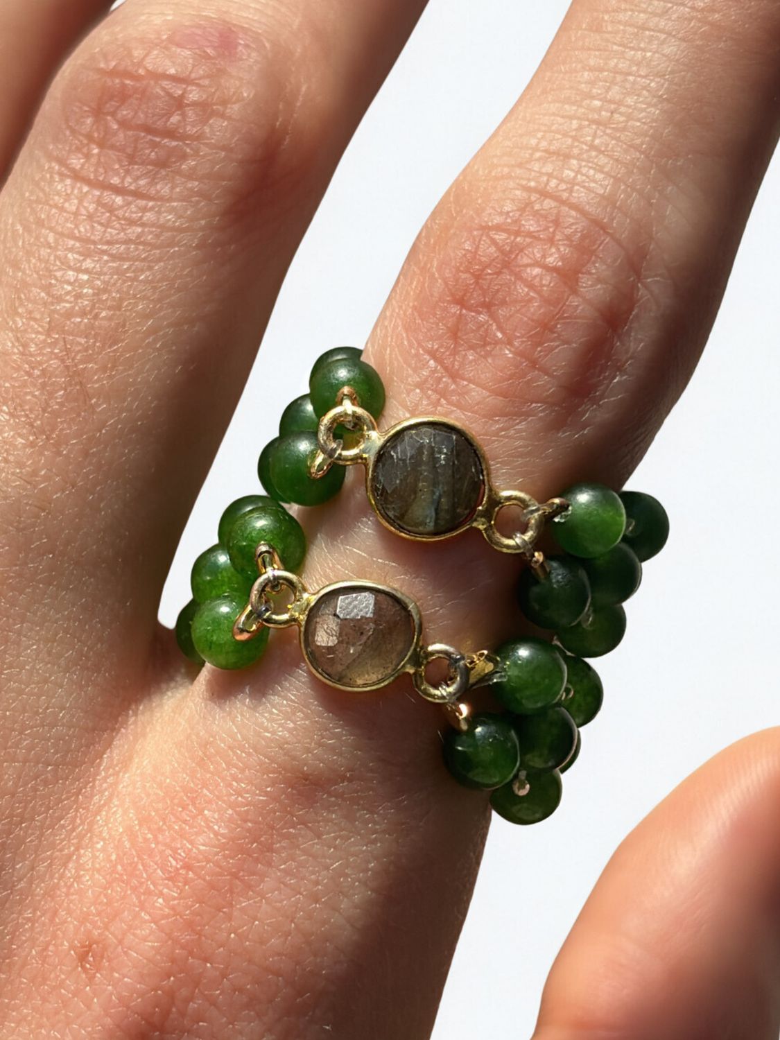 Set Arboréa Beaded Rings