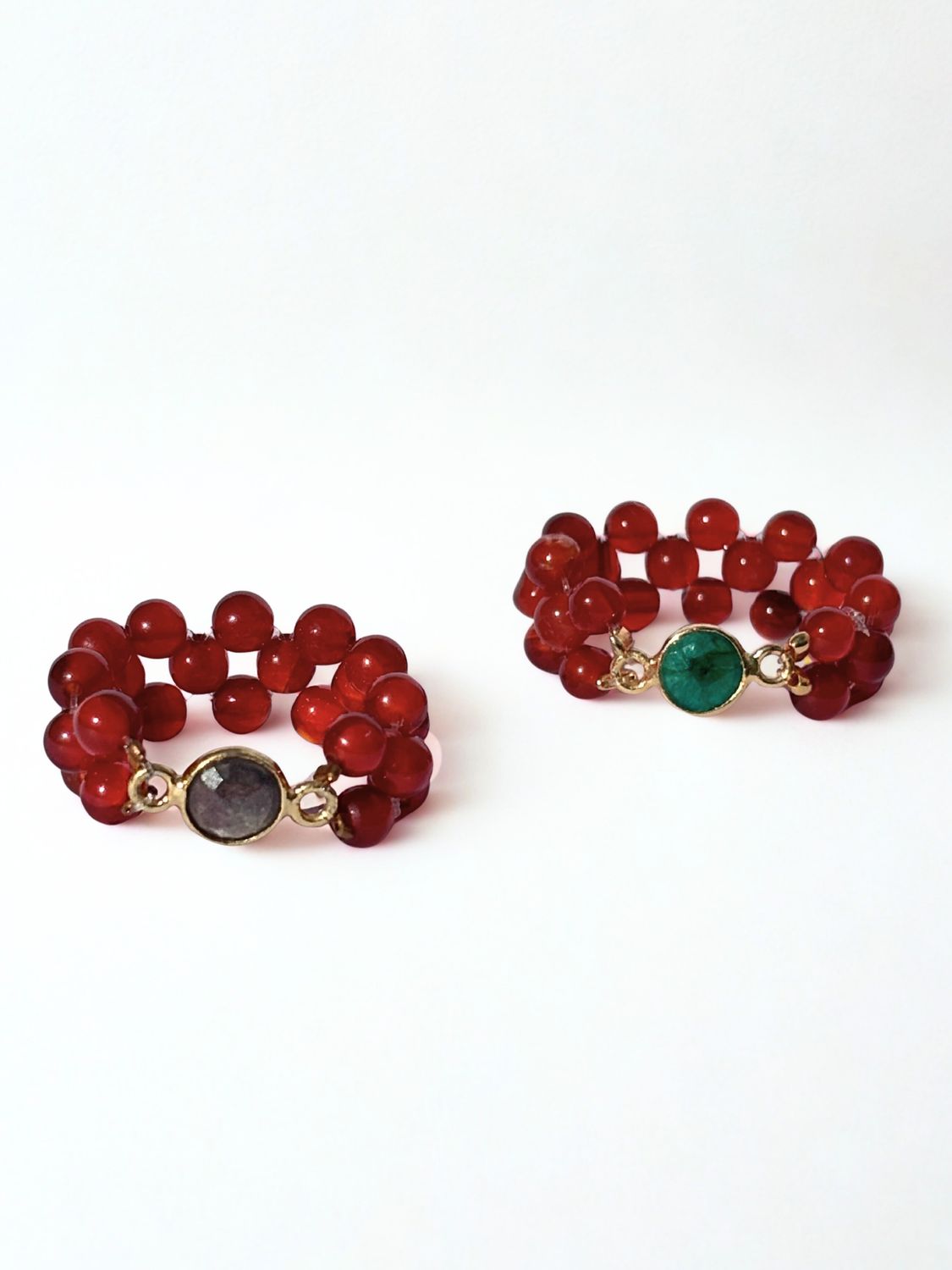 Set Sienna Beaded Rings