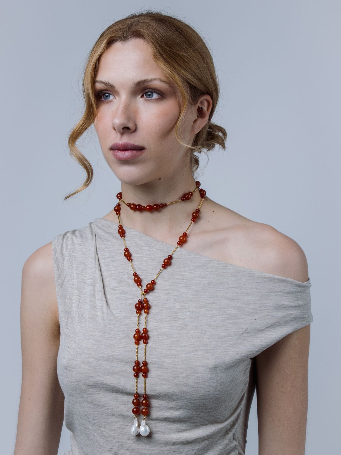 Nodus Necklace Carnelian
