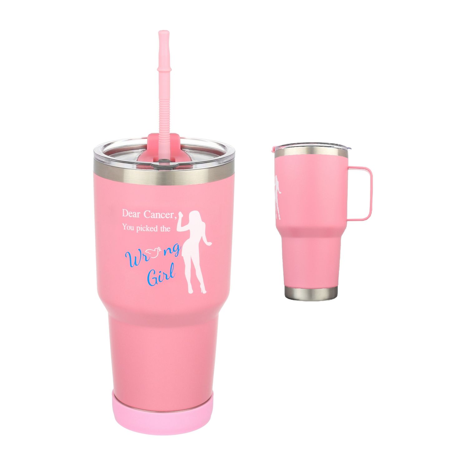 Breast Cancer 30 oz Stainless Steel Mug