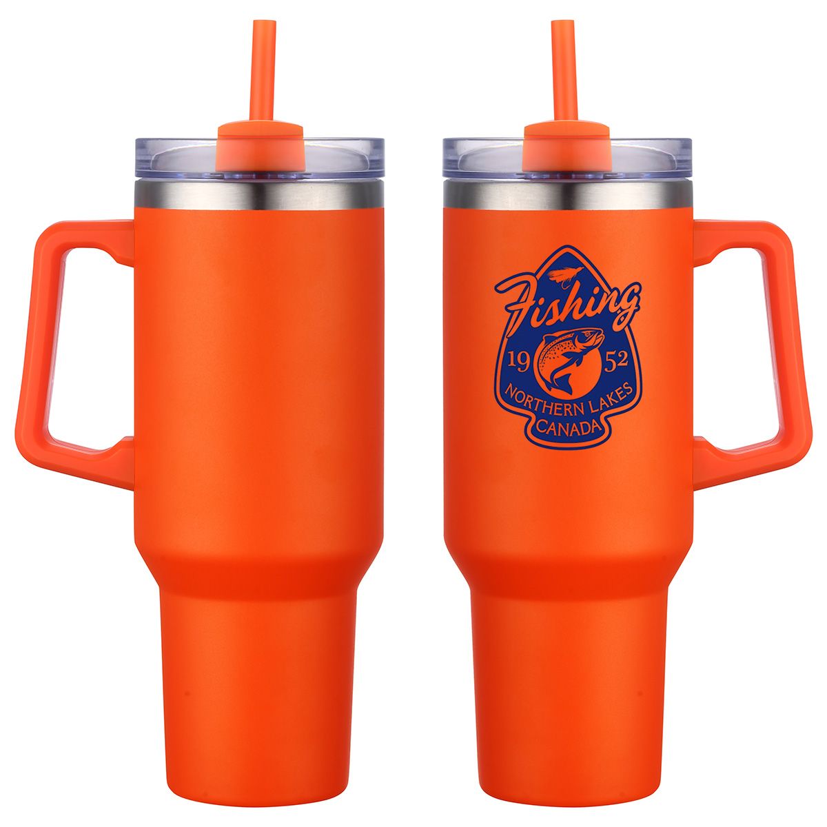 Customized Bulk Purchasing 1-Color Screen Printed Genoa 40 oz Stainless Steel Vacuum Insulated Copper-lined (Best insulation)