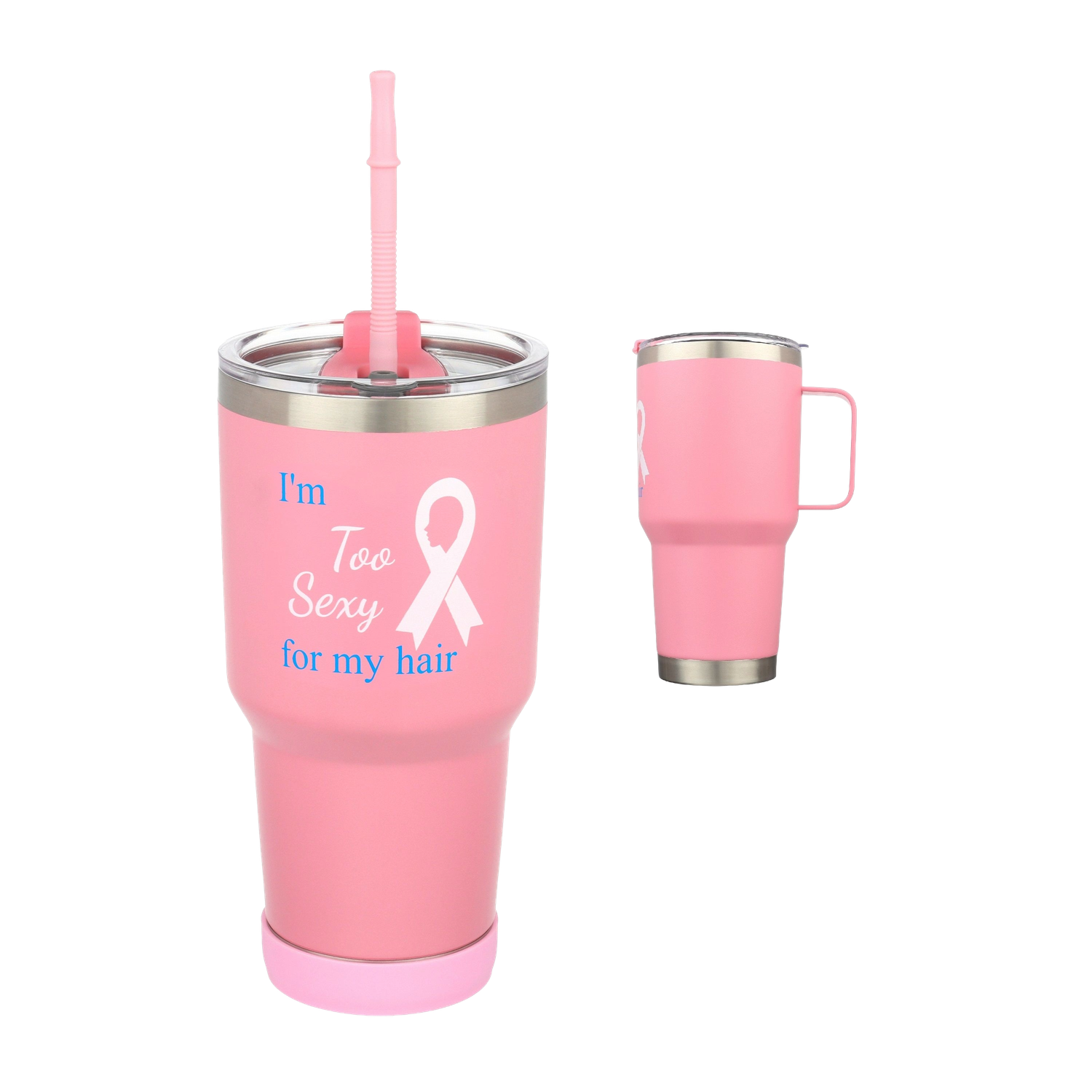 Awareness Breast Cancer 30 oz Mug, *Please choose: Too Sexy