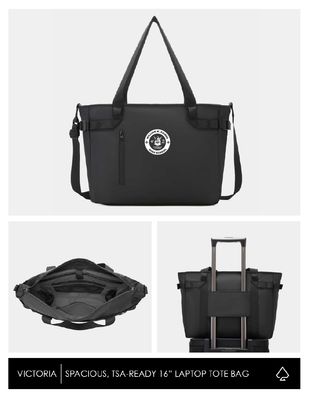 Raines Vikings 1-Color Digital Transfer "Victoria" Laptop Tote Bag