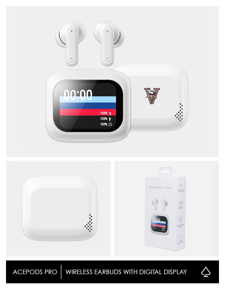Raines Vikings Digital Print Acepods Pro Gift Set