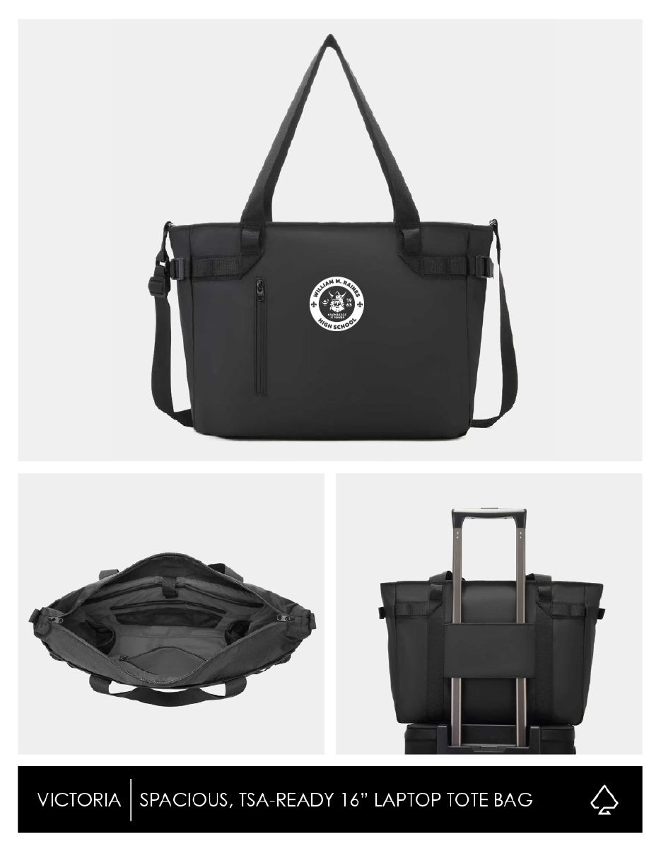 Raines Vikings Digital Transfer "Victoria" Laptop Tote Bag