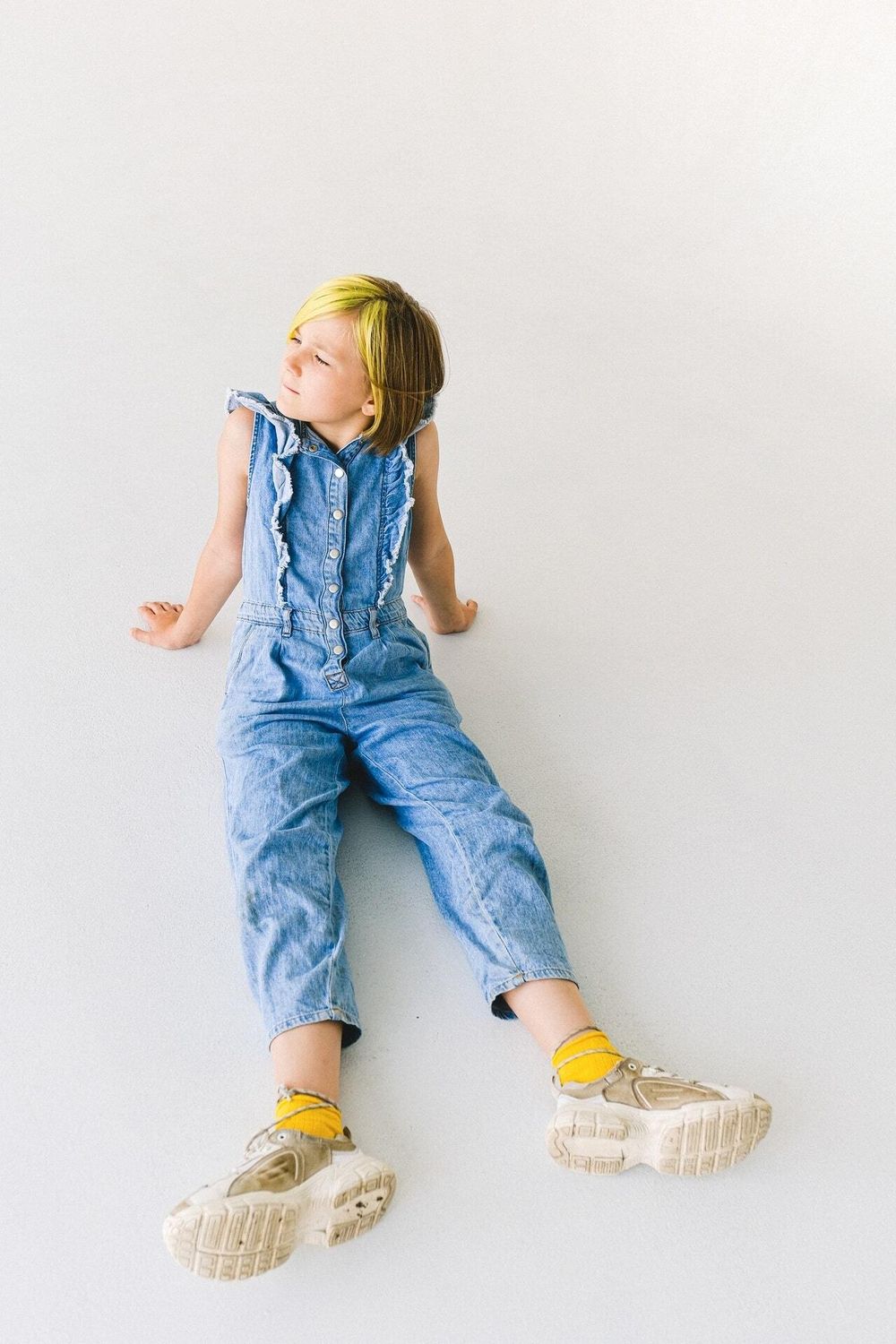 SAMPLE. Blue Sleeveless Coverall