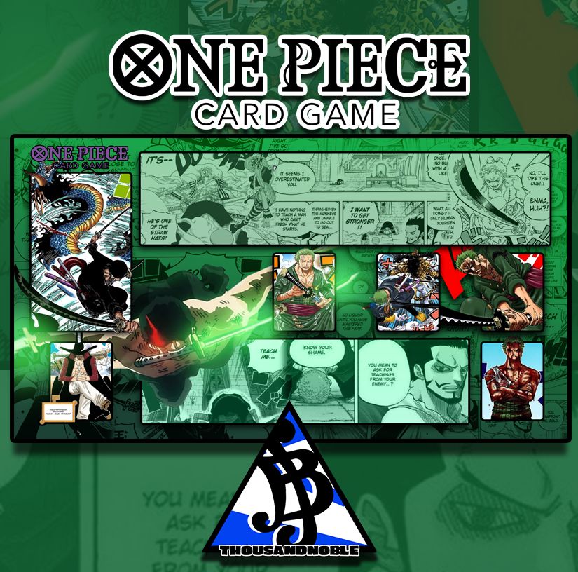 Legacy Carved in Steel: OP12 Zoro playmat