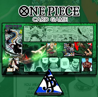 Legacy Carved in Steel: OP12 Zoro playmat