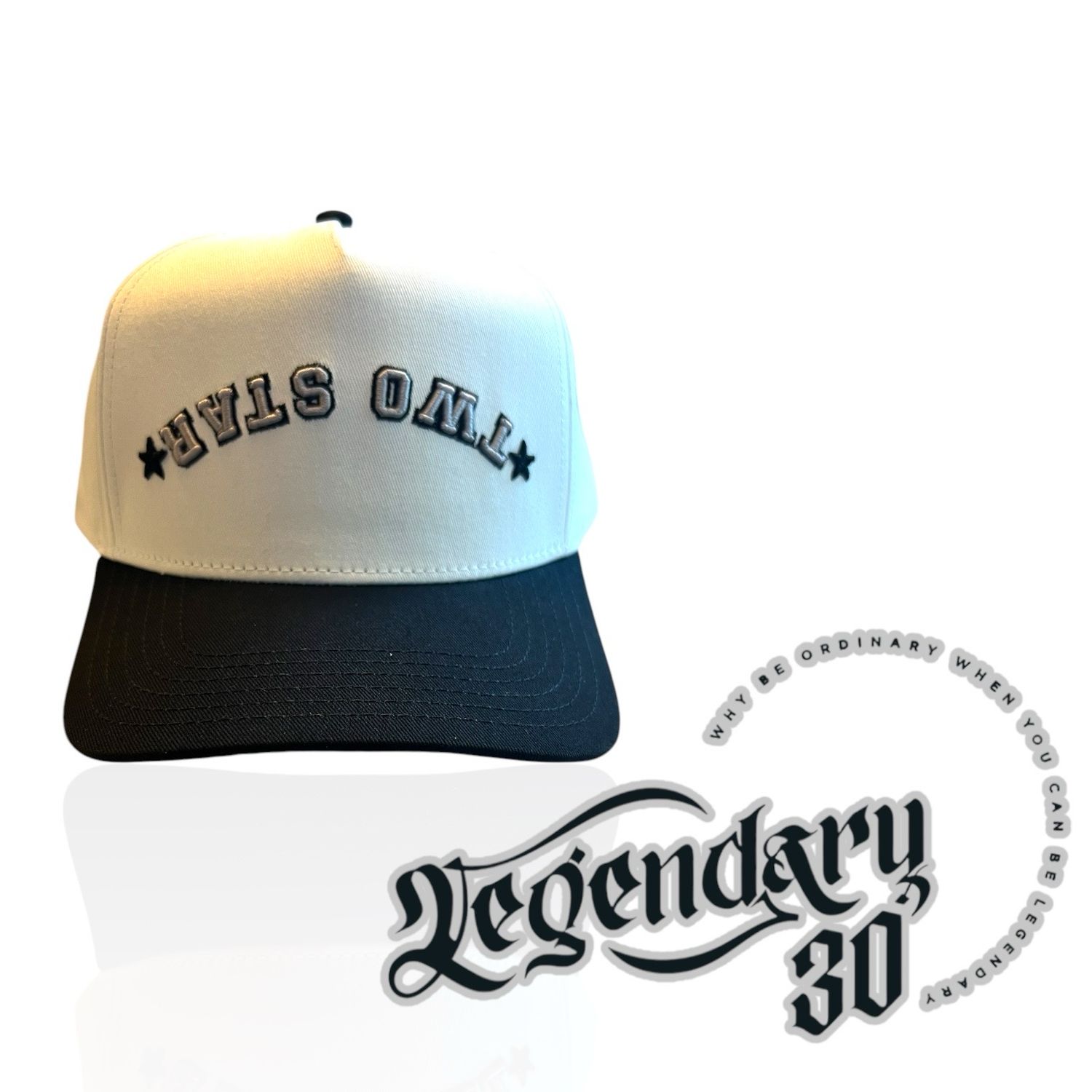 CRAZY BACKWARDS TWO STAR White/ silver/ black