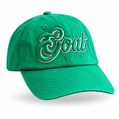 3D GOAT DAD HAT GREEN