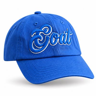 3D GOAT DAD HAT BLUE