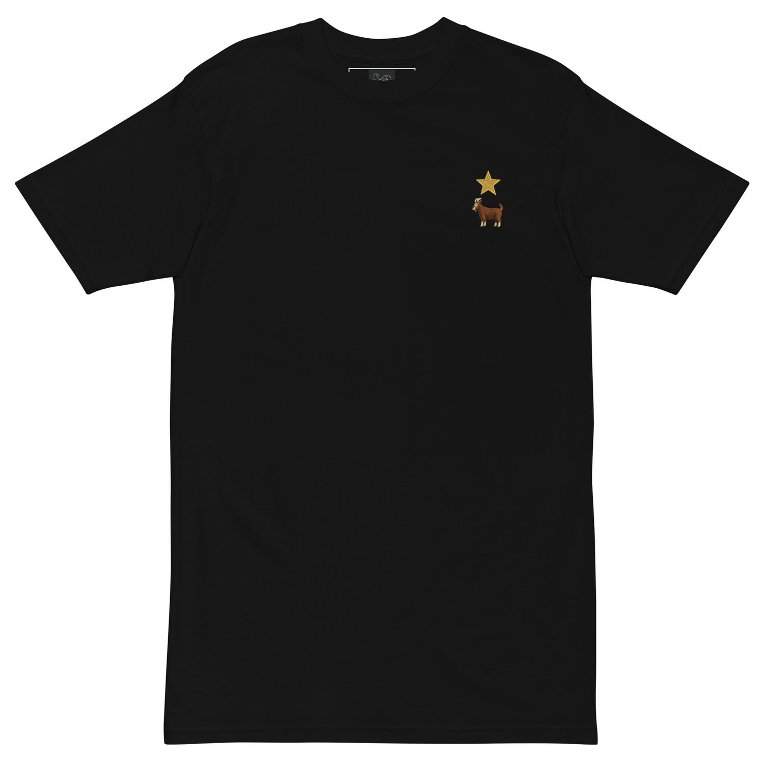 Senior Chief One-Star Goat Tee — Premium Heavyweight