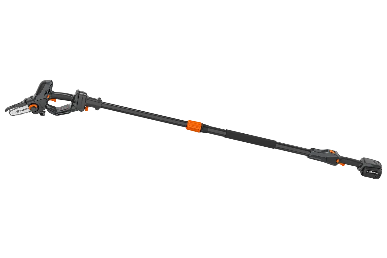 Husqvarna Aspire™ Pruner 18V + Pole Kit With 4.0Ah Battery and 2.5Ah Charger — CBS Chainsaw & Brushcutter Specialists - HUSQVARNA in Wauchope, NSW