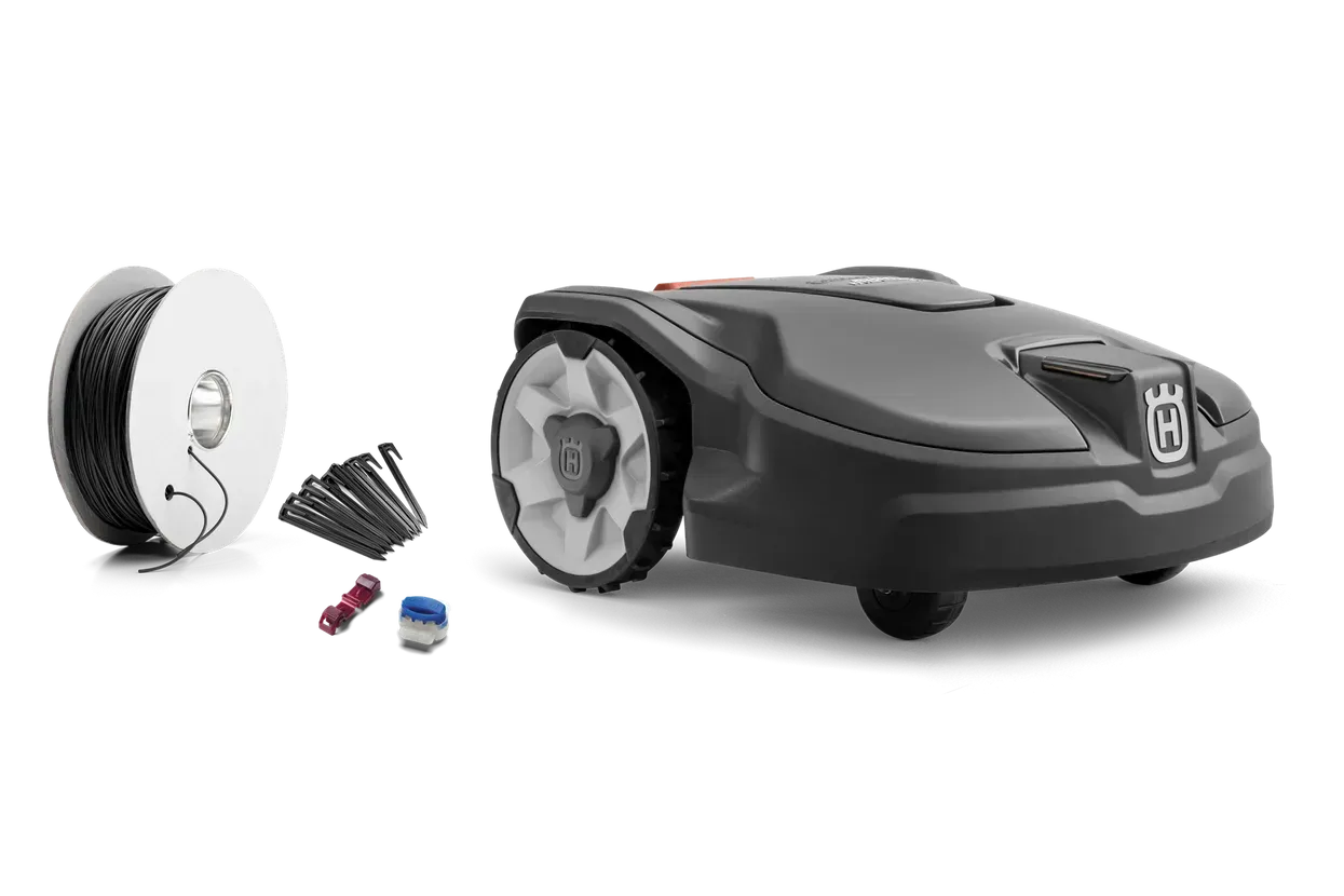 Husqvarna Automower® 305 with small installation kit — CBS Chainsaw & Brushcutter Specialists - HUSQVARNA in Wauchope, NSW