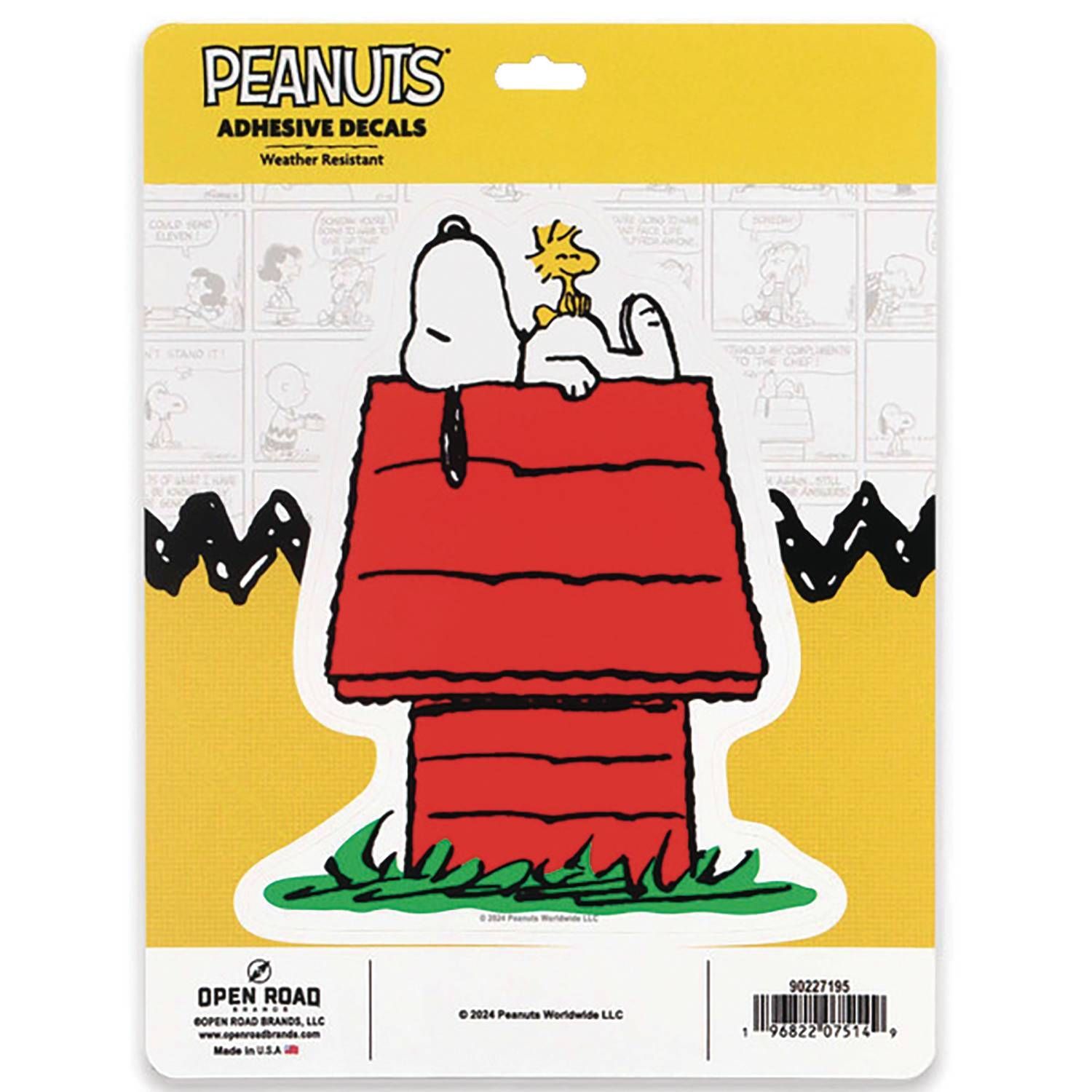 PEANUTS SNOOPY WOODSTOCK HOUSE 6X8 DECAL