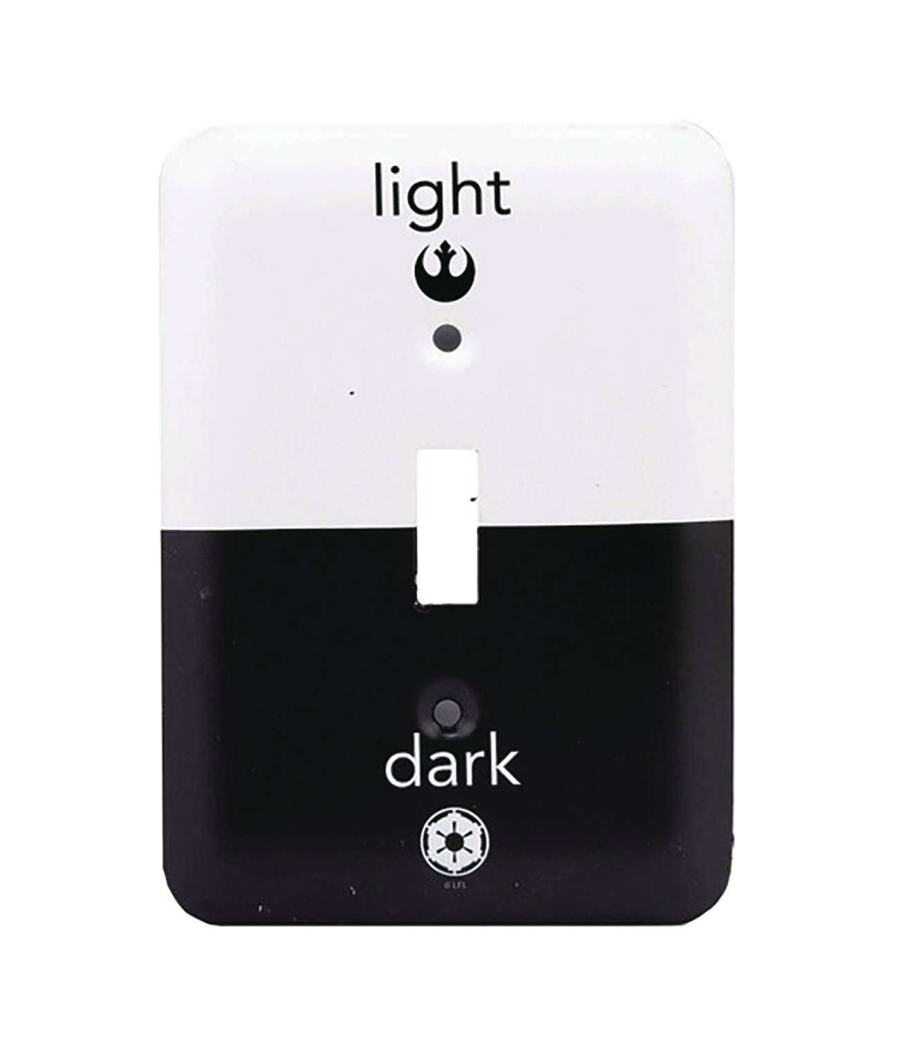 STAR WARS LIGHT DARK SIDE METAL SWITCH PLATE