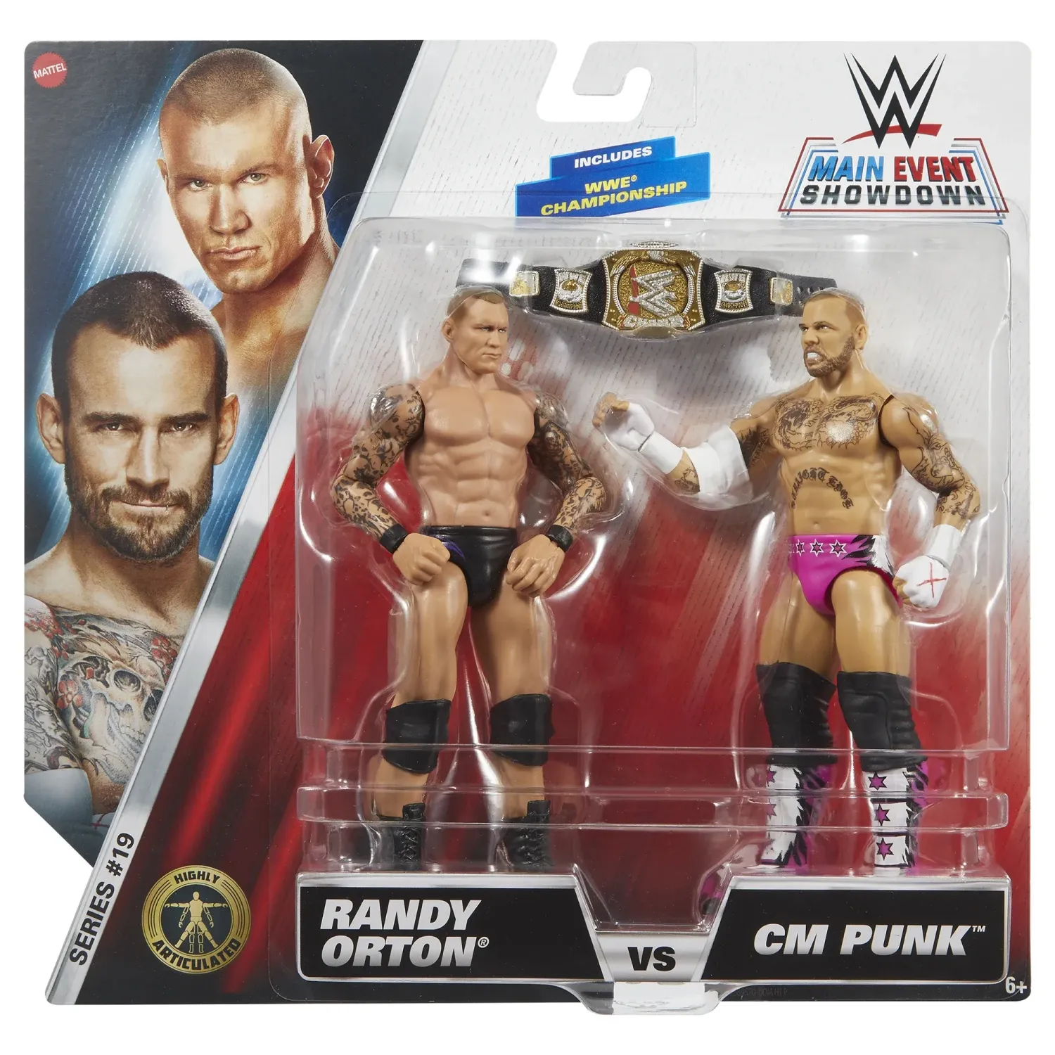 WWE Main Event Showdown Series 19 CM Punk vs. Randy Orton Action Figure 2-Pack