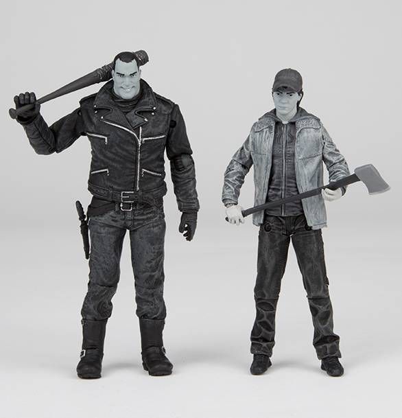 WALKING DEAD NEGAN & GLENN BLACK & WHITE AF 2PK