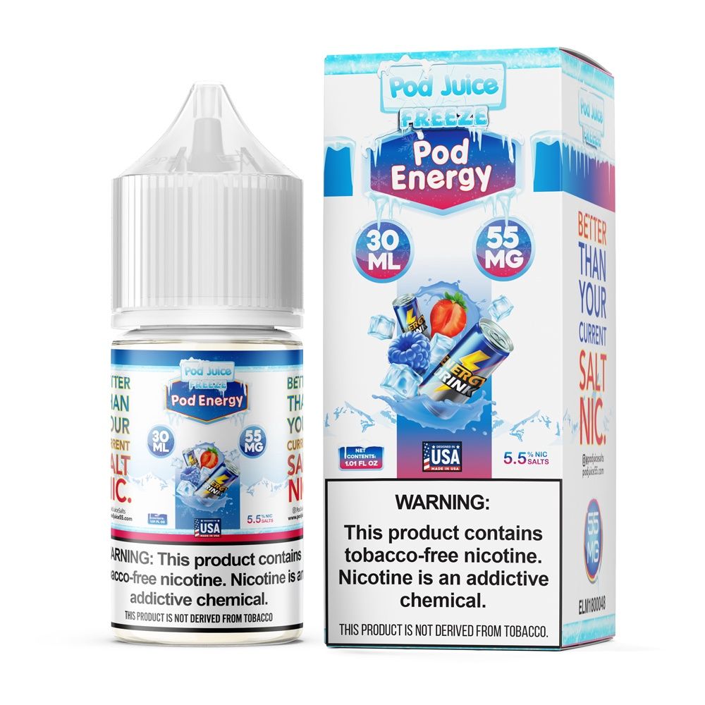 Pod Juice Pod Energy Freeze Salt 30ml, Nicotine: 35mg