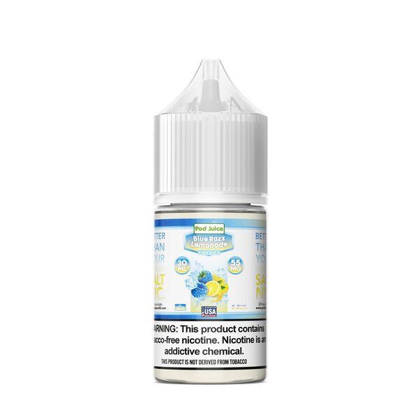 Pod Juice Blue Razz Lemonade Freeze Salt 30ml, Nicotine: 35mg