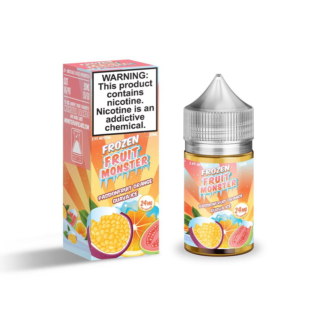 Frozen Fruit Monster Passionfruit Orange Guava Salt 30ml, Nicotine: 24mg