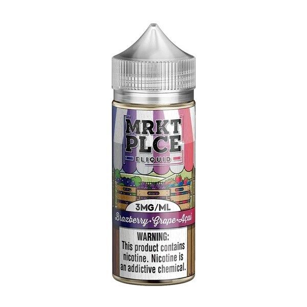 MRKT PLCE Brazberry Grape Acai 100ml, Nicotine: 0mg