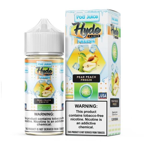 Hyde X Pod Juice Pear Peach Freeze 100ml, Nicotine: 0mg