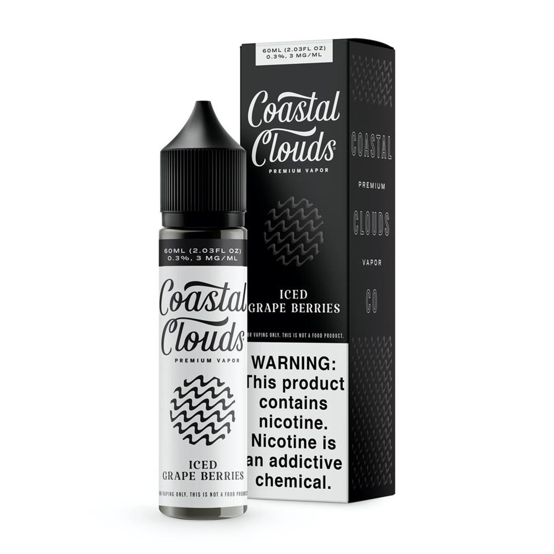 Coastal Clouds Iced Grape Berries 60ml, Nicotine: 0mg