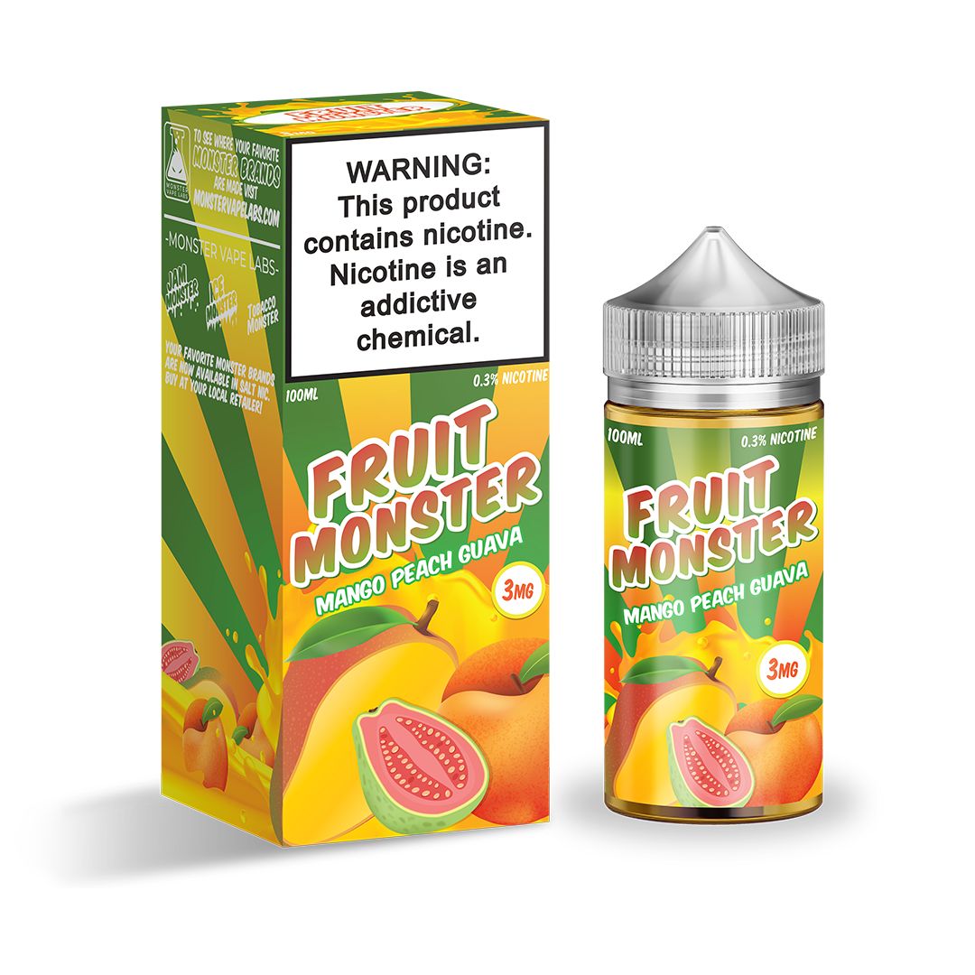 Fruit Monster Mango Peach Guava 100ml, Nicotine: 0mg