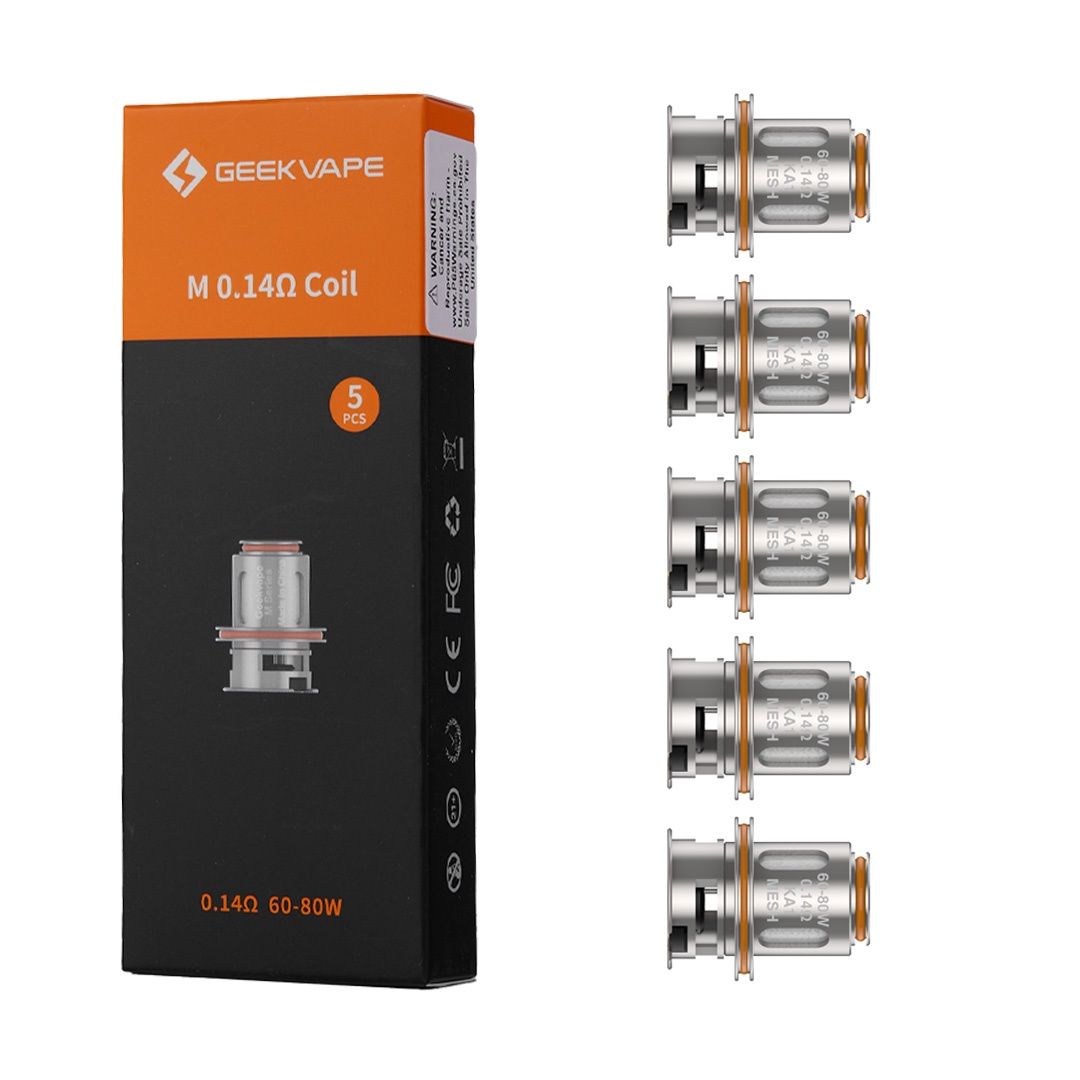 GeekVape M Series Coils 5pk, Type: m 0.14