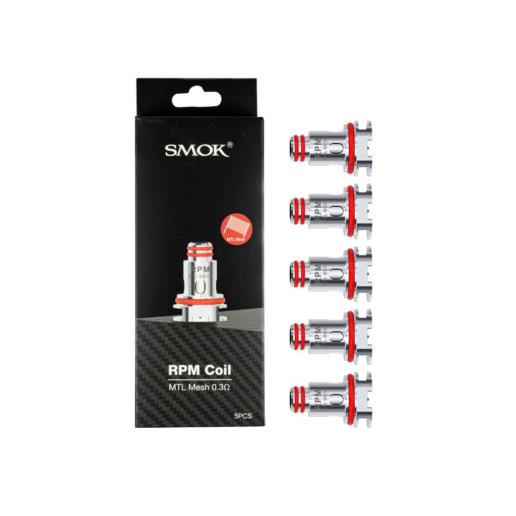Smok RPM Coils 5pk, Type: mtl mesh 0.3