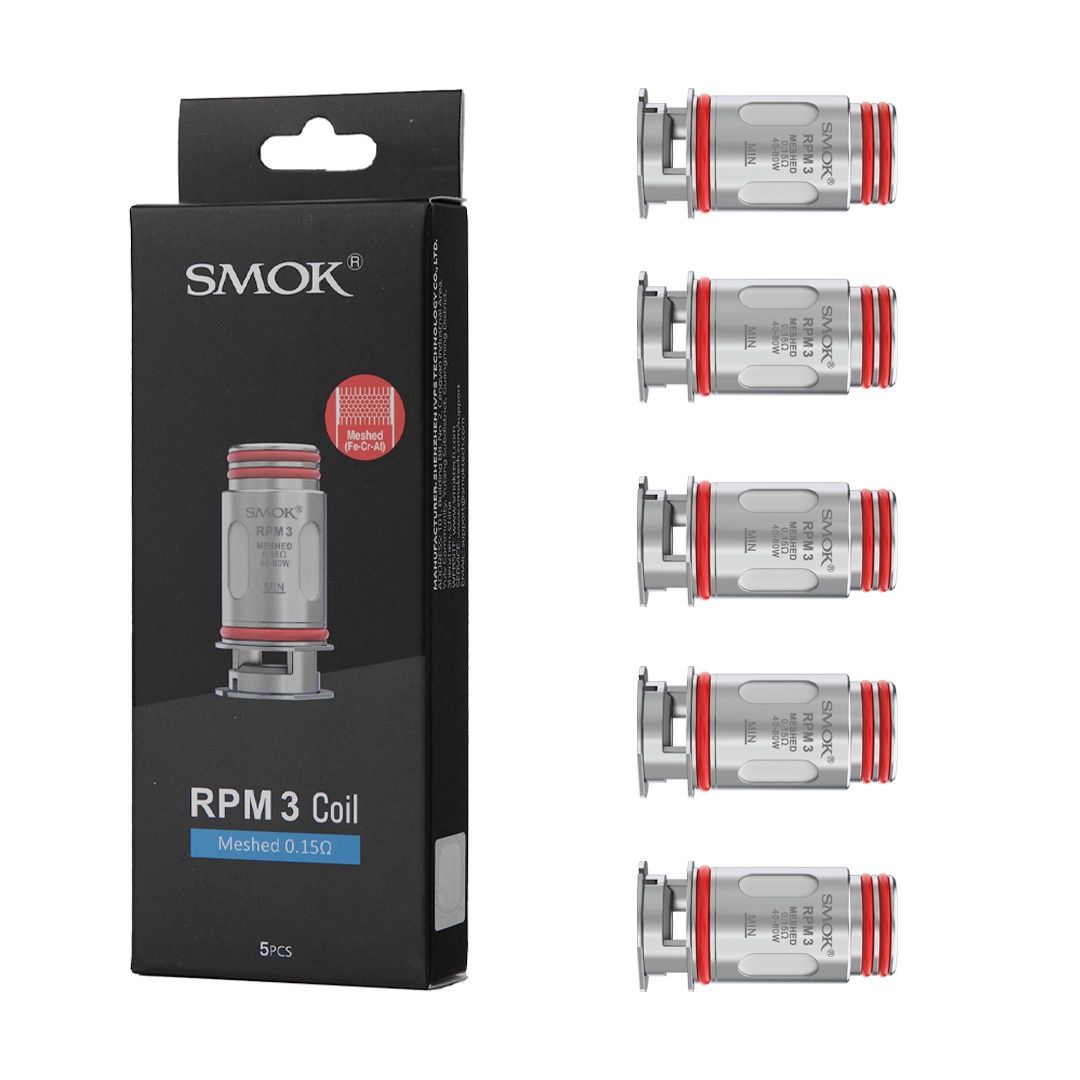 Smok RPM 3 Coils 5pk, Type: meshed 0.15
