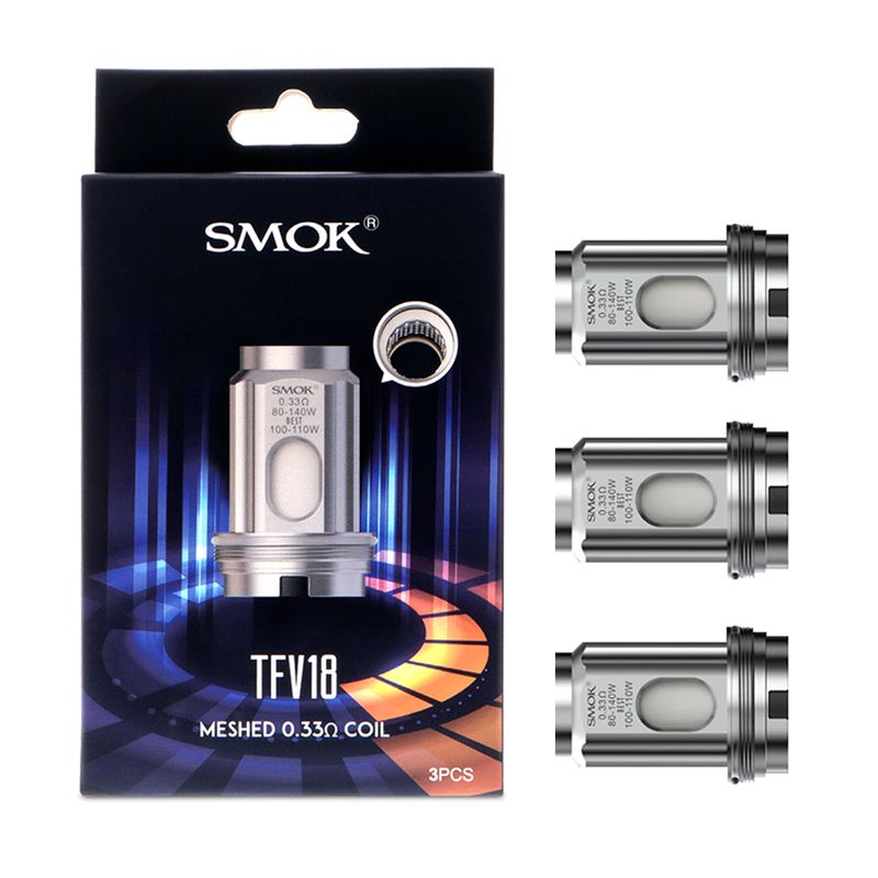 Smok TFV18 Coils 3pk, Type: meshed 0.33