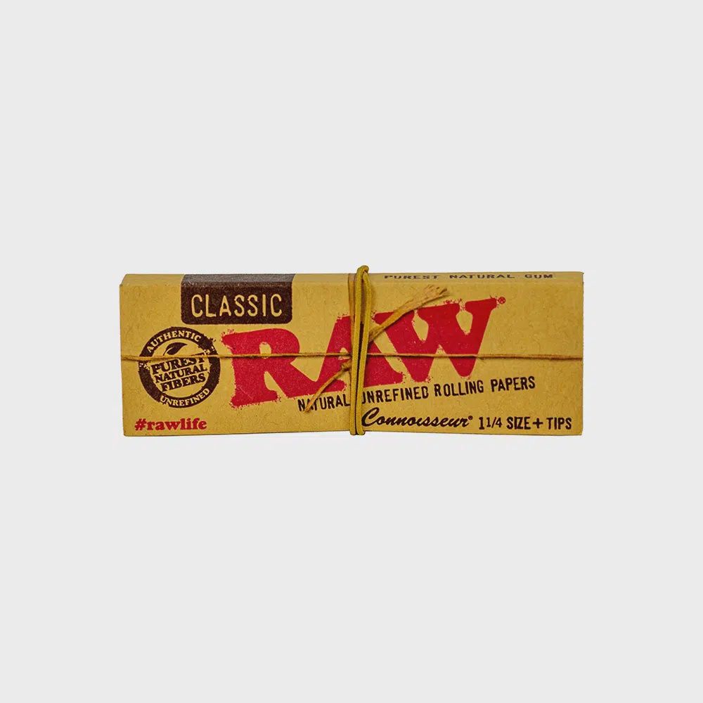 Raw Classic Connoisseur Papers With Tips, Size: 1 1/4