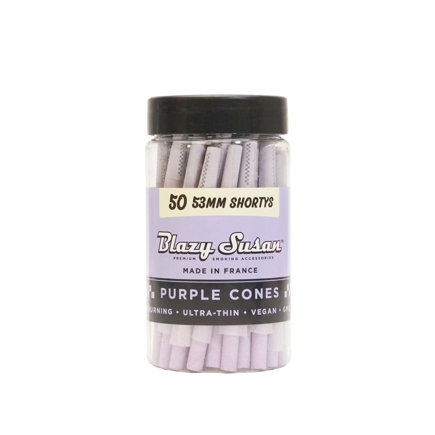 Blazy Susan Purple Cones 50pk, Size: 53mm shortys