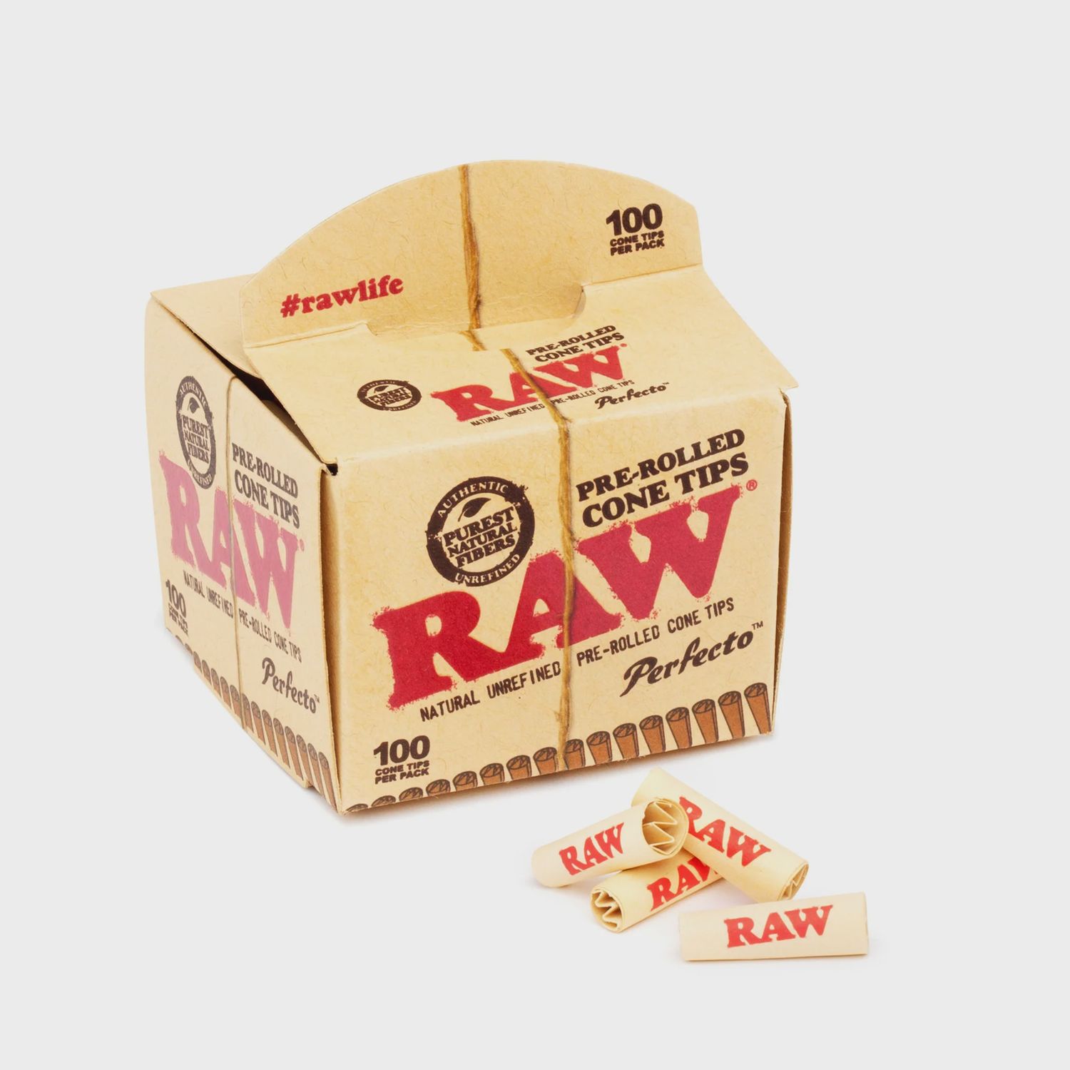 Raw Pre Rolled Cone Tips, Size: 100pk
