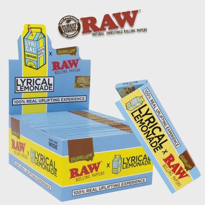 Lyrical Lemonade X Raw Organic Hemp Rolling Papers
