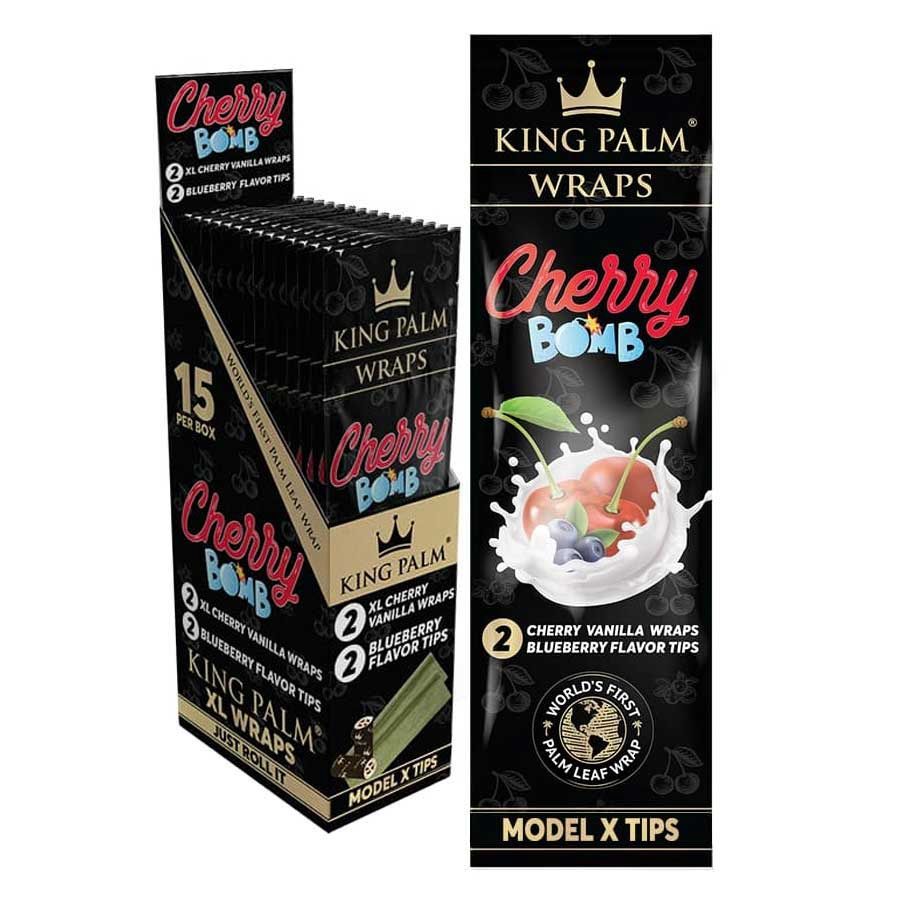 King Palm XL Wraps 2pk, Flavor: cherry bomb