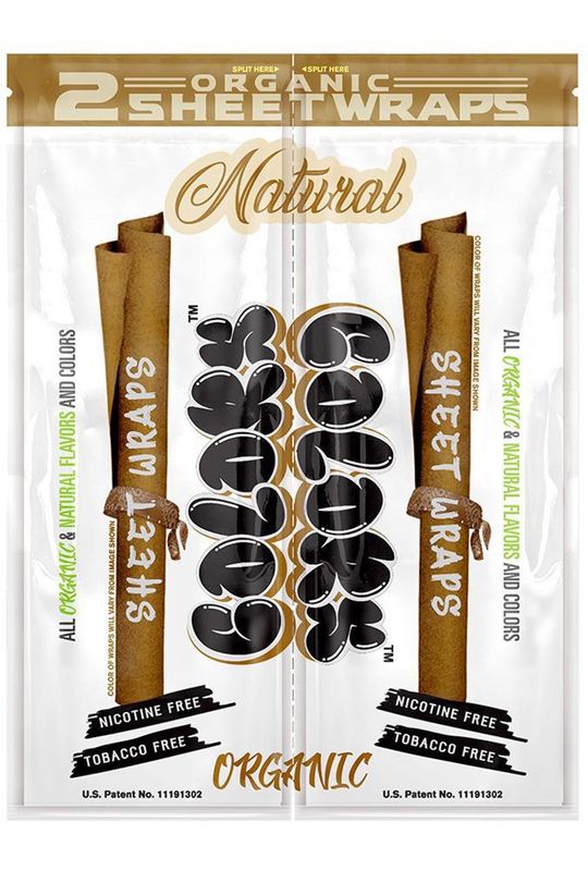 Colors Sheet Wraps 2pk, Flavor: natural