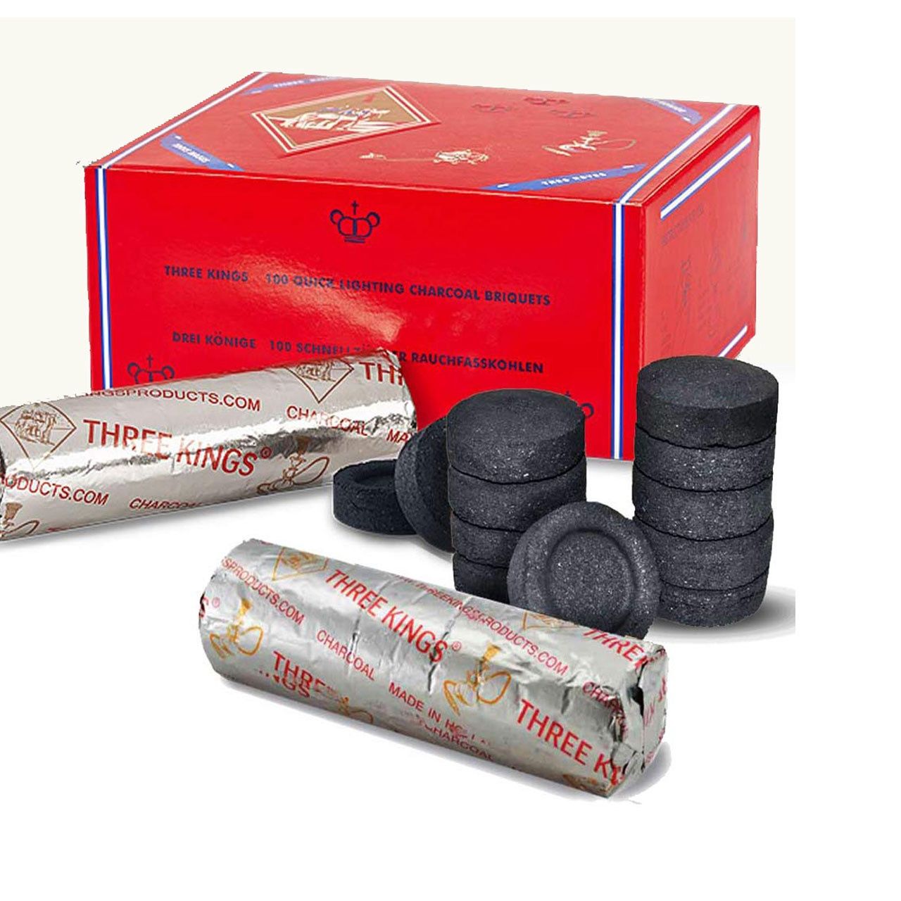 Three Kings Quick Light Charcoal, Size: 33mm