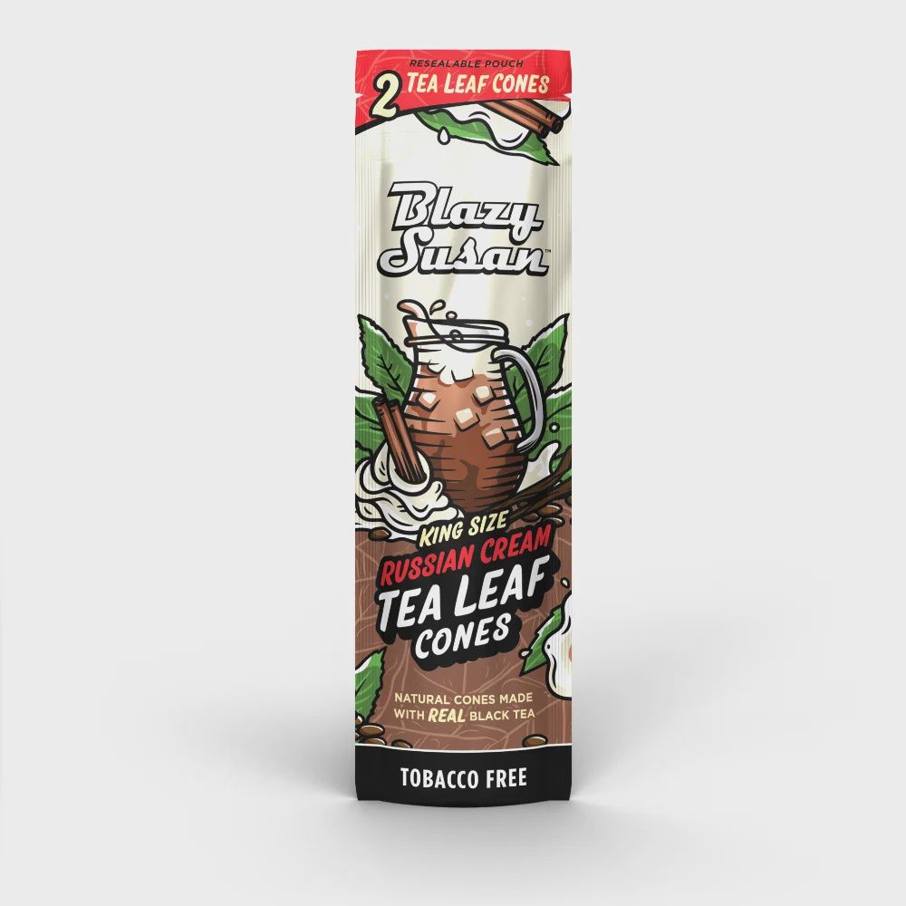 Blazy Susan Tea Leaf Cones, Flavor: russian cream
