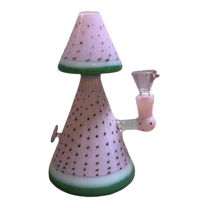 Watermelon Slice Water Pipe 8&quot;, Colour: pink