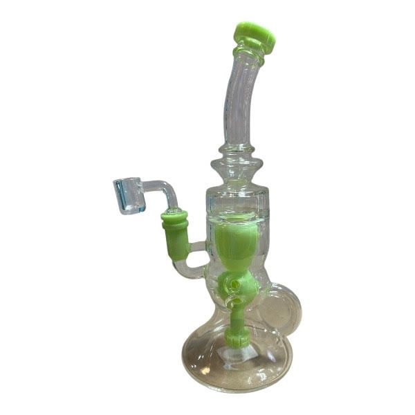 Dome Recycler Water Pipe w/ 14mm Banger