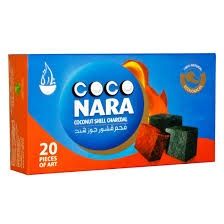 Coco Nara Hookah Charcoal, Size: 20pc