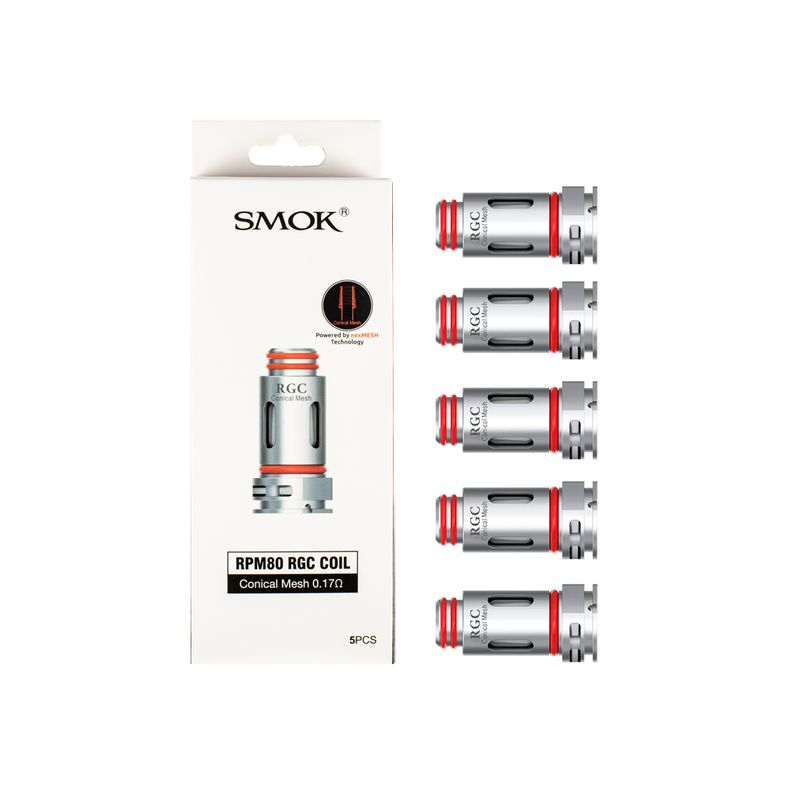 SMOK RPM80 RGC Coil 5pk, Type: 0.17 conical mesh